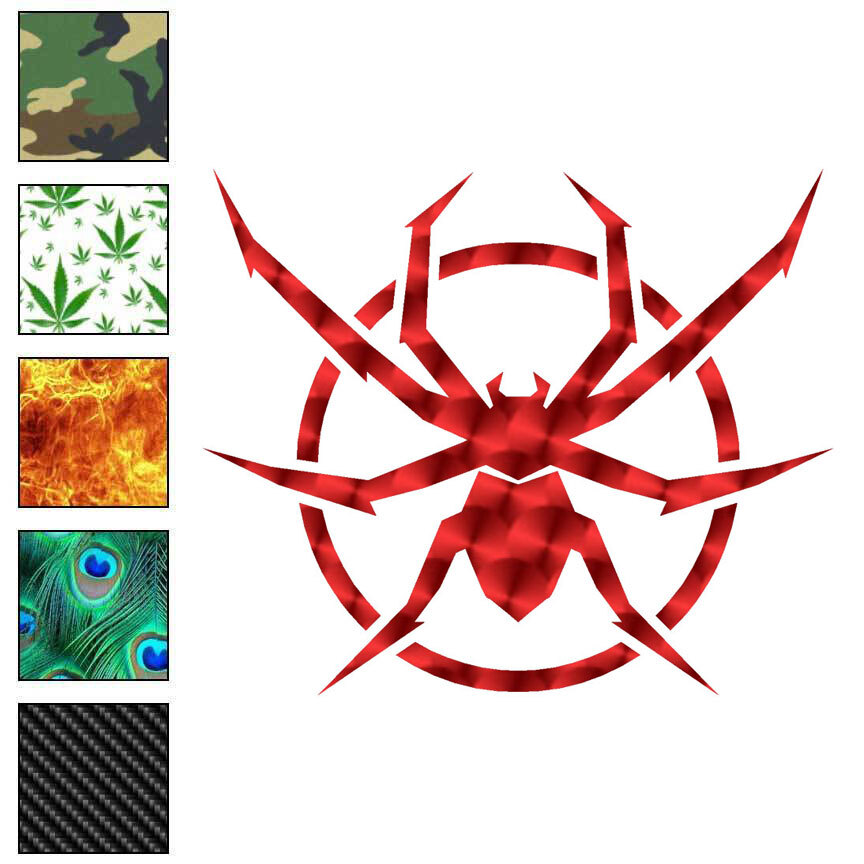 Spider Web, Vinyl Decal Sticker, 40 Patterns & 3 Sizes, #6844
