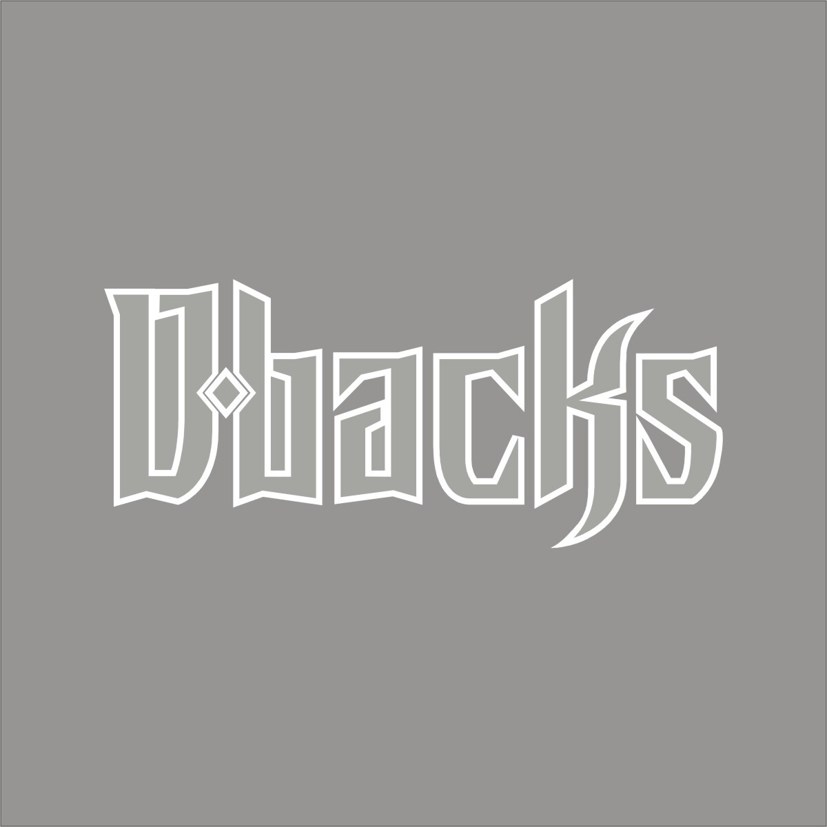 Arizona Diamondbacks #9 MLB Team Logo 1 Color Vinyl Decal Sticker Window Wall