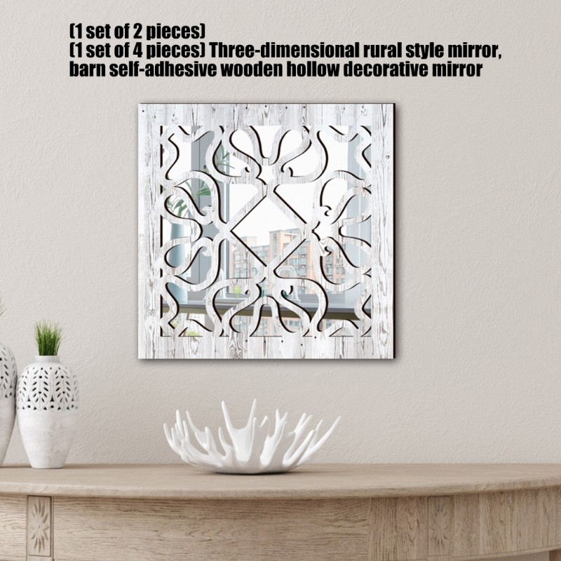 Bohemia Wall Mirror Decors Shatterproof Retro Mirror for Wall Decorative Mirror