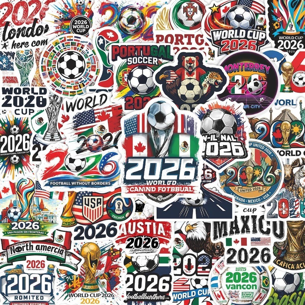 World Cup Football Soccer Stickers Soccer Water Bottle Stickers,Soccer Party