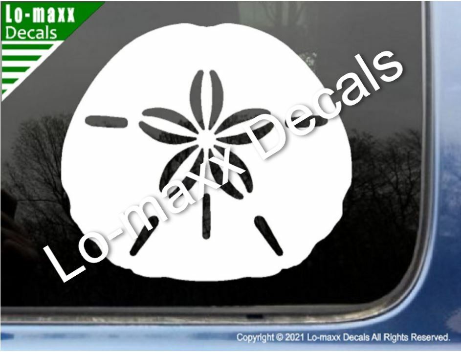 Sand Dollar Sea Life Seashore Ocean Beach Original Design Die Cut Vinyl Decal