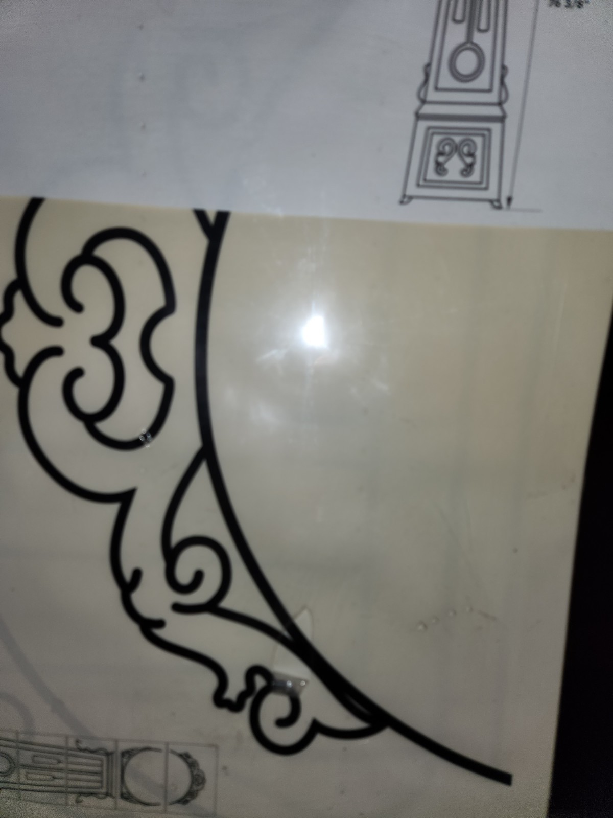 IKEA Mortorp Grandfather Clock Sticker Decal Wall Decor Anne de Graffe 76 in NEW