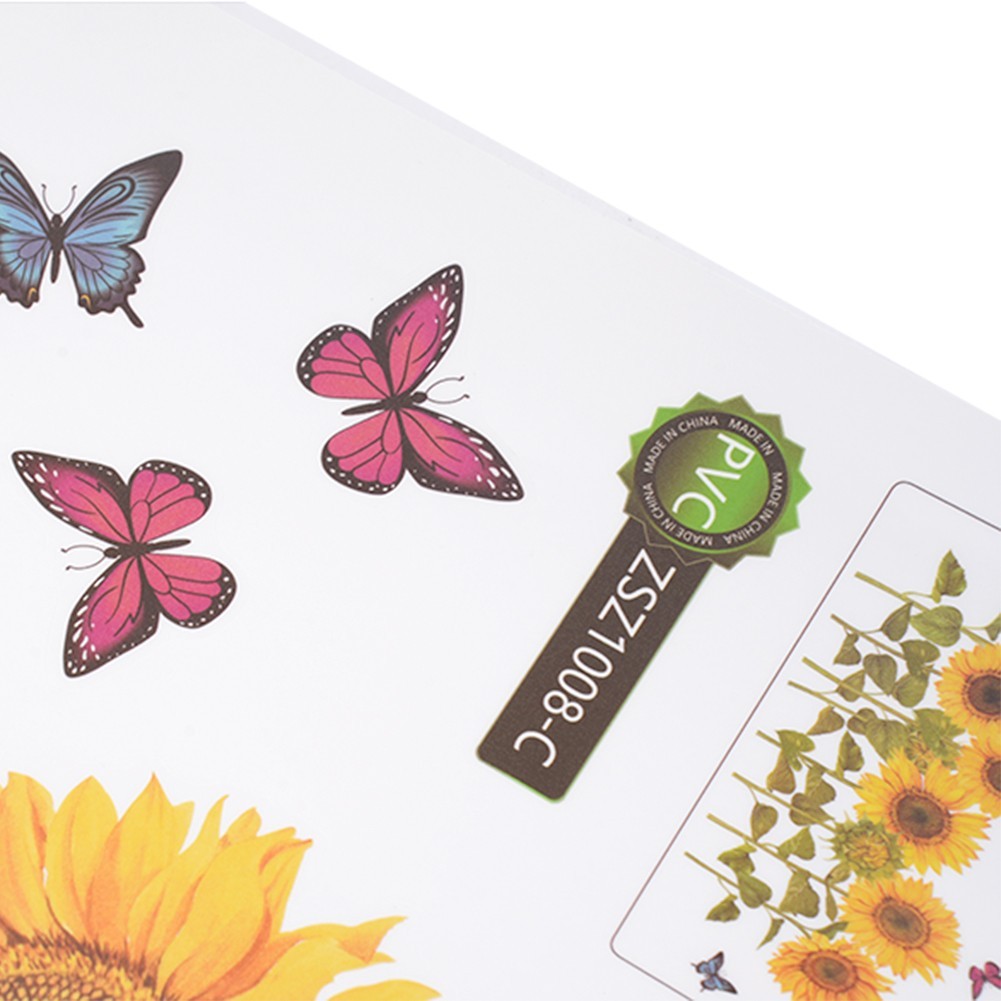 Fashionable Removable Sunflower Wall Sticker Flower Decor Waterproof Decals