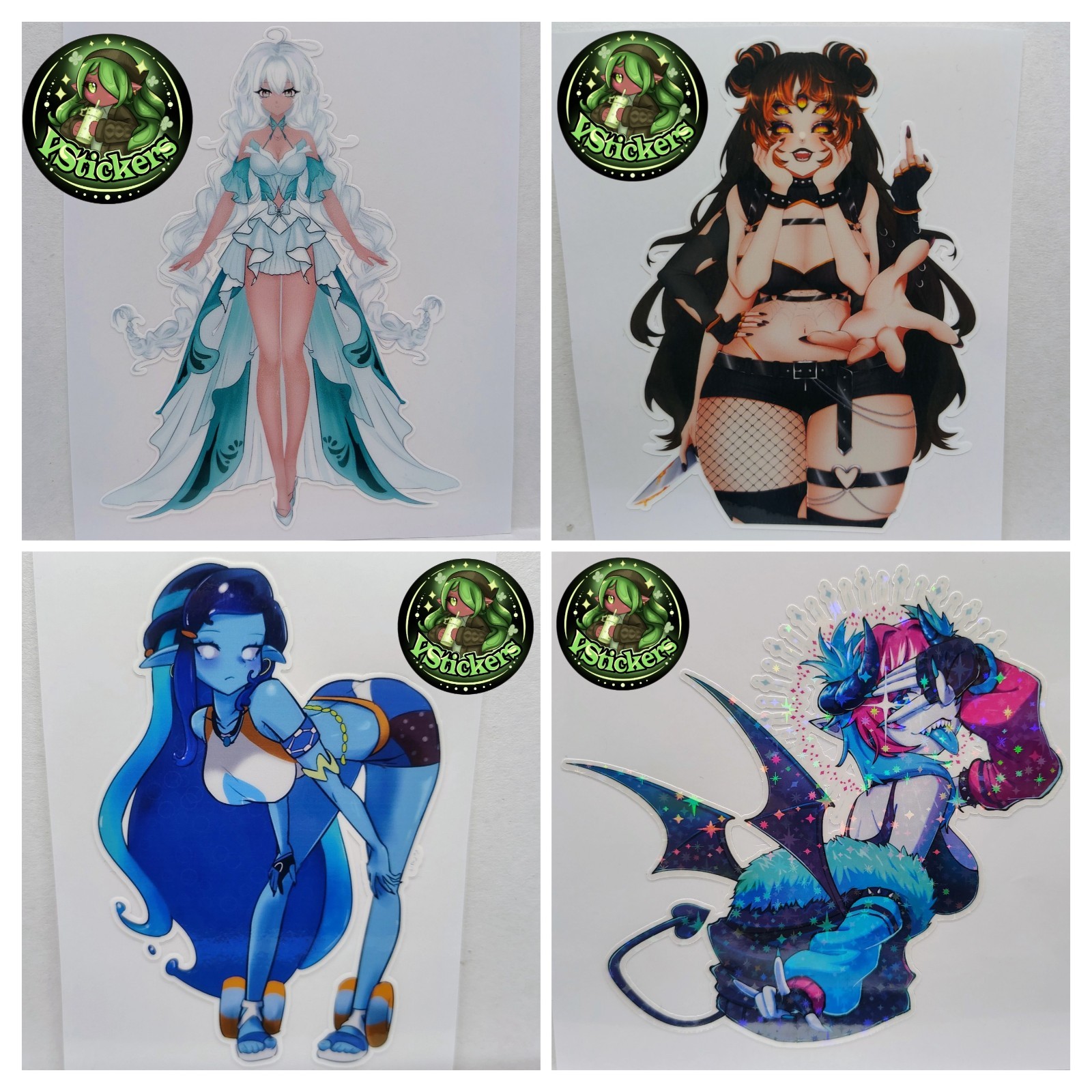 Custom Art Commission Sticker! Water-Resistant Vinyl Sticker!