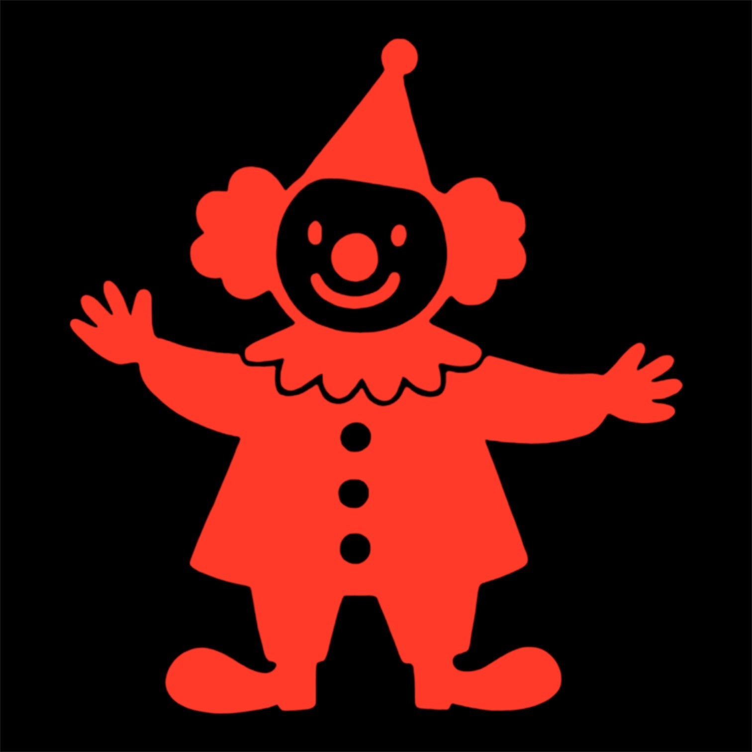 Happy clown Decal for car Windows Laptops most Smooth Surfaces
