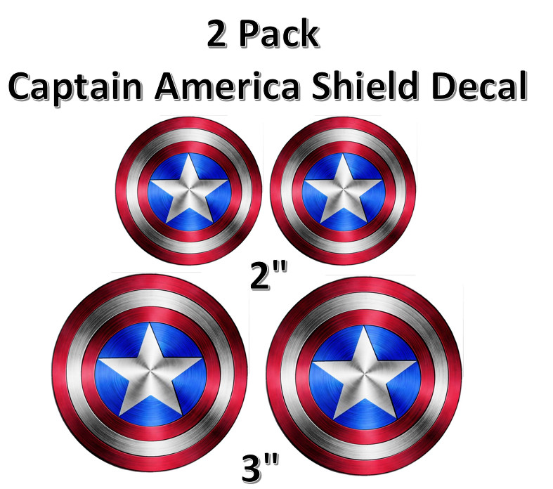 Captain America Shield Stickers LOGO Decal movie comic super hero