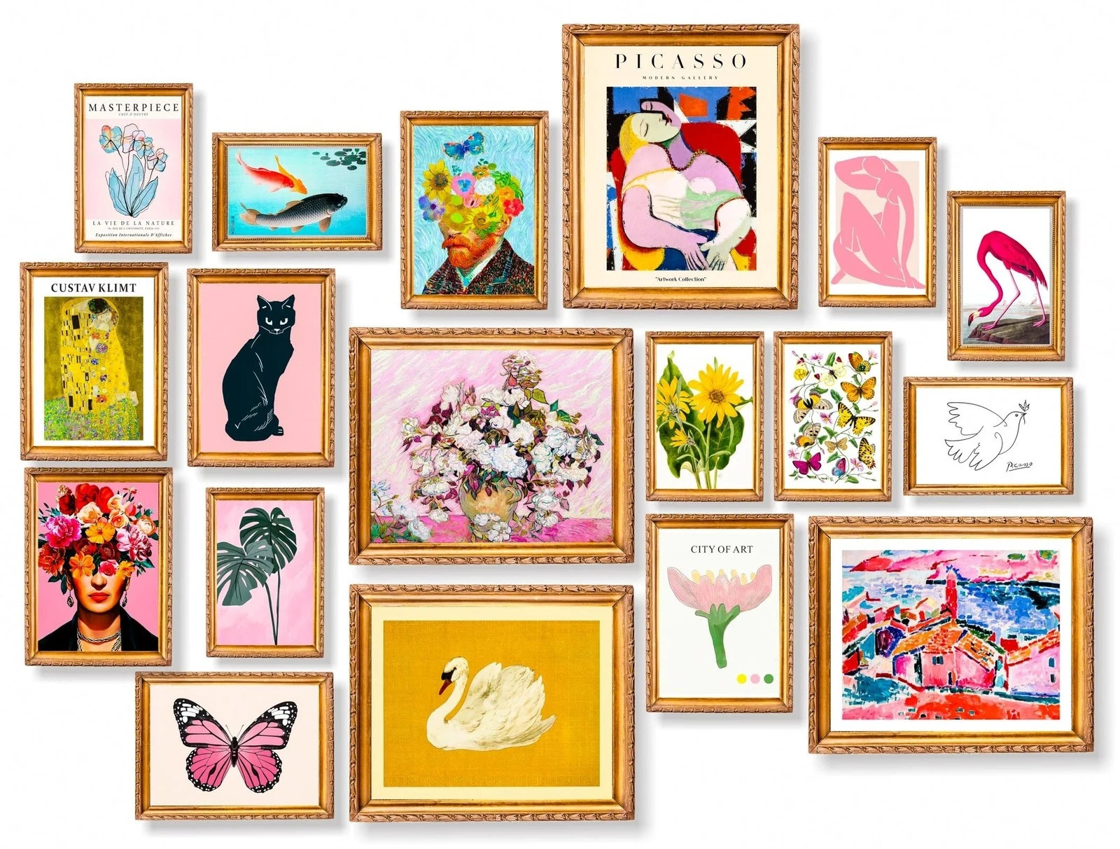 dazongweihan 18 PCS Colorful Eclectic Wall Art Decor, Maximalist Wall Prints …