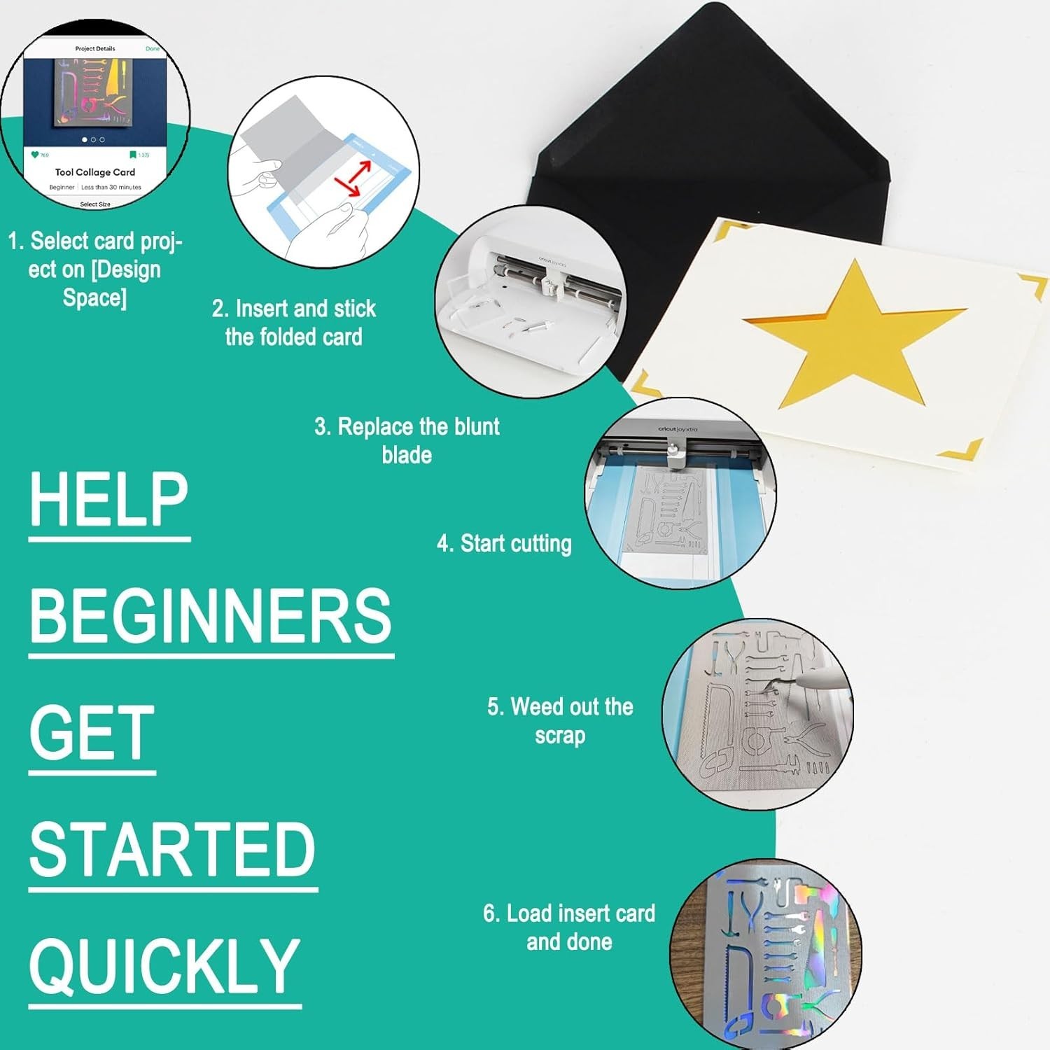 Cricut Joy Xtra Starter Kit – Essential Accessories & Supplies for Beginners, 8.