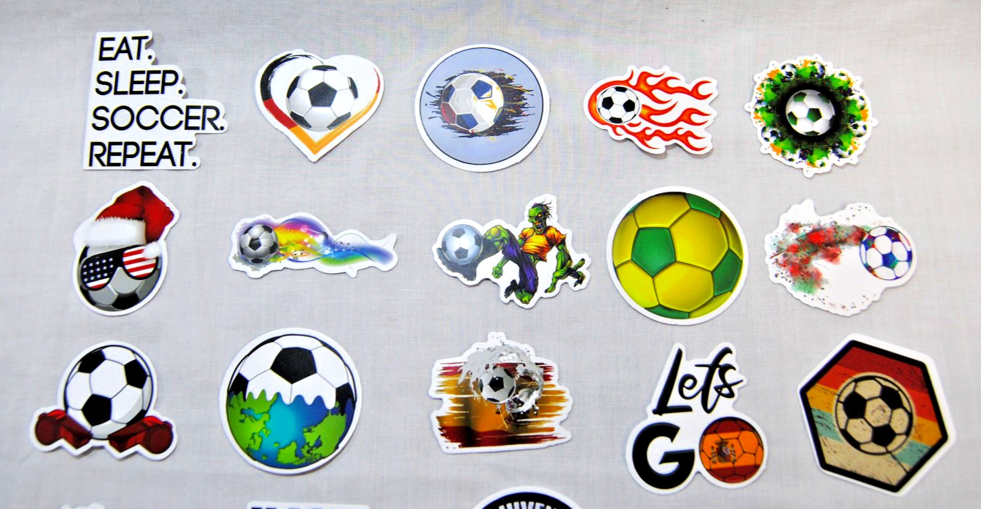 Soccer Stickers for Laptop, Water Bottles Plus for Kids to Adults 200Pcs T2695