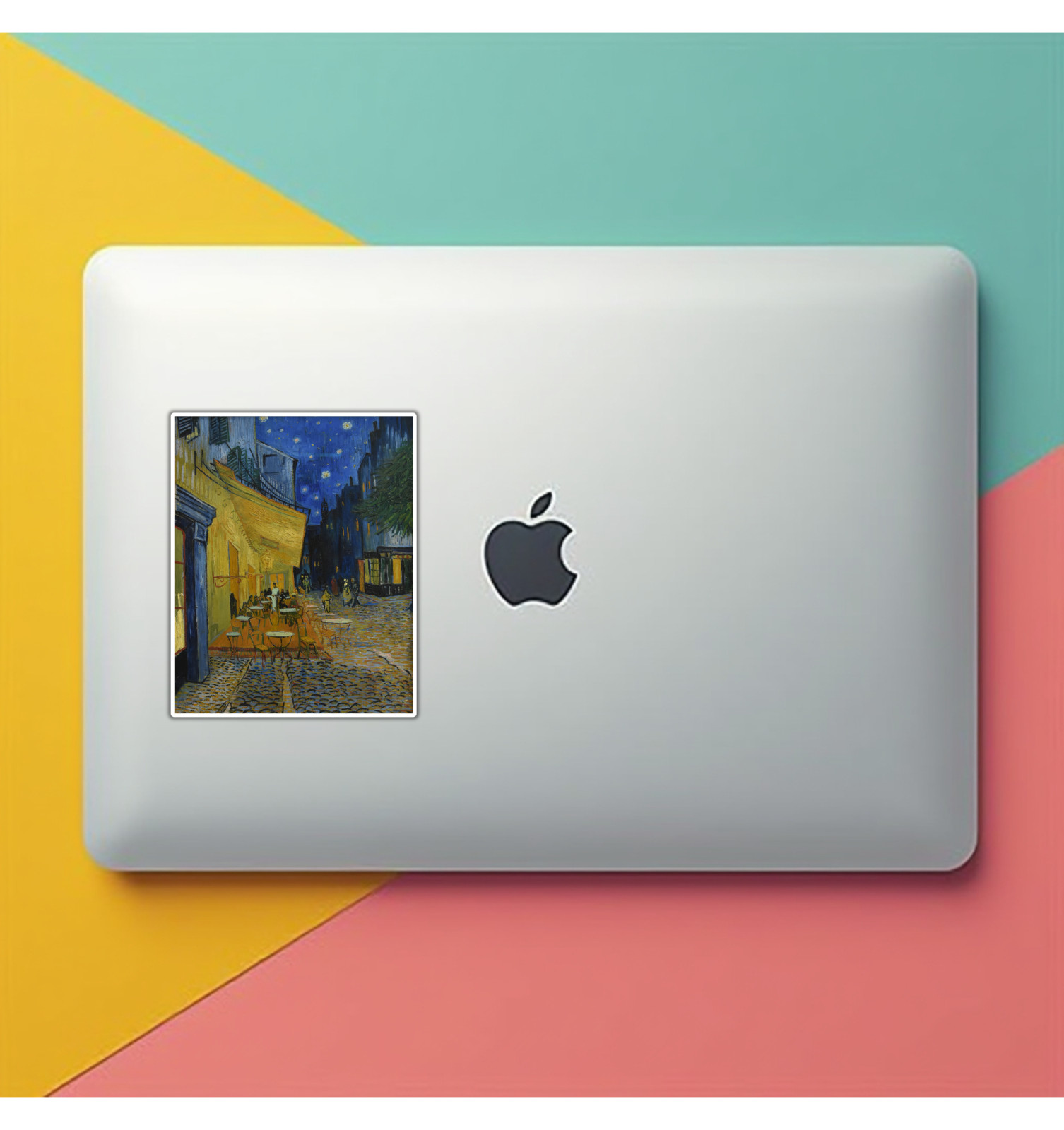 The Cafe Terrace at Night Vincent Van Gogh Fridge Magnet or Laptop Sticker