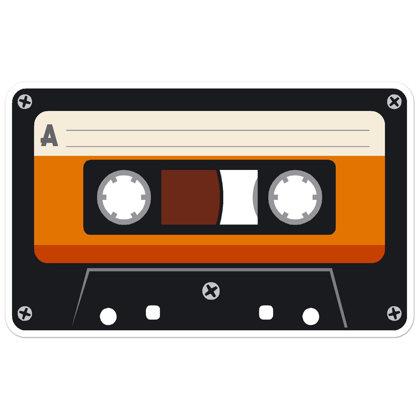 Cassette Tape 80's – Vinyl Decal Sticker – Car Window Laptop – ebn7794