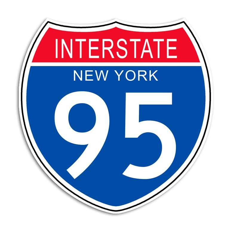Interstate 95 Sticker – New York Highway Sign Decal NYC