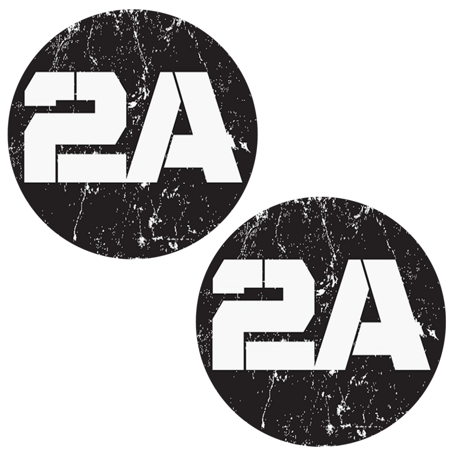2x 2A Second Amendment Gun Rights NRA Stickers 3 Inch Laptop Decals