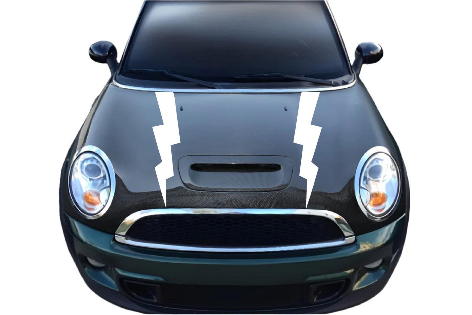 Lightning Bolt Bonnet/Hood stripes decals fit Mini Cooper S JCW Countryman R56