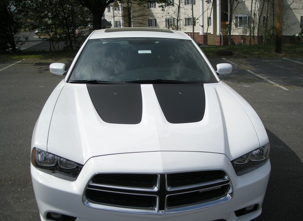 Solid Hood insert stripe stripes decals fit 2011 2012 2013 2014 Dodge Charger