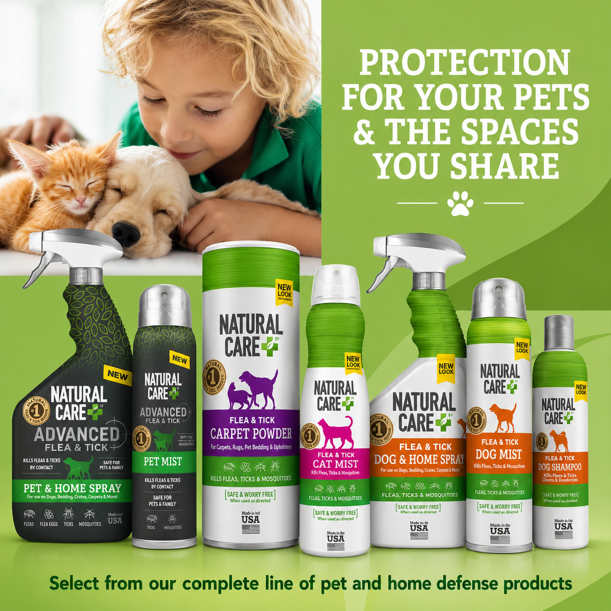 Natural Care Plus Flea & Tick Home Spray 32oz Plant Based
