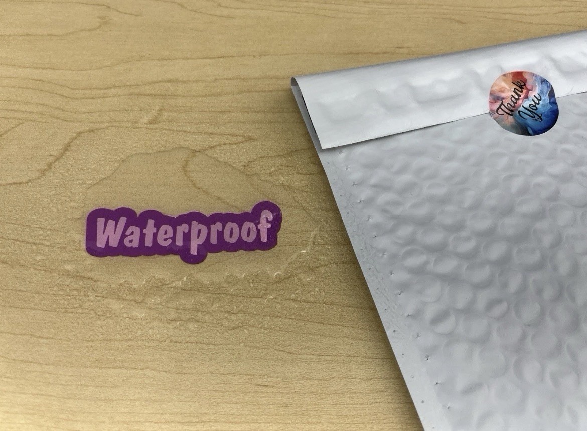 Custom Logo Die Cut Sticker Personalized Business Label Waterproof Vinyl Decal