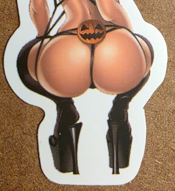 Halloween Sticker Girl Vampire Witch Pumpkin Punk Rock Emo Metal Art Anime Manga