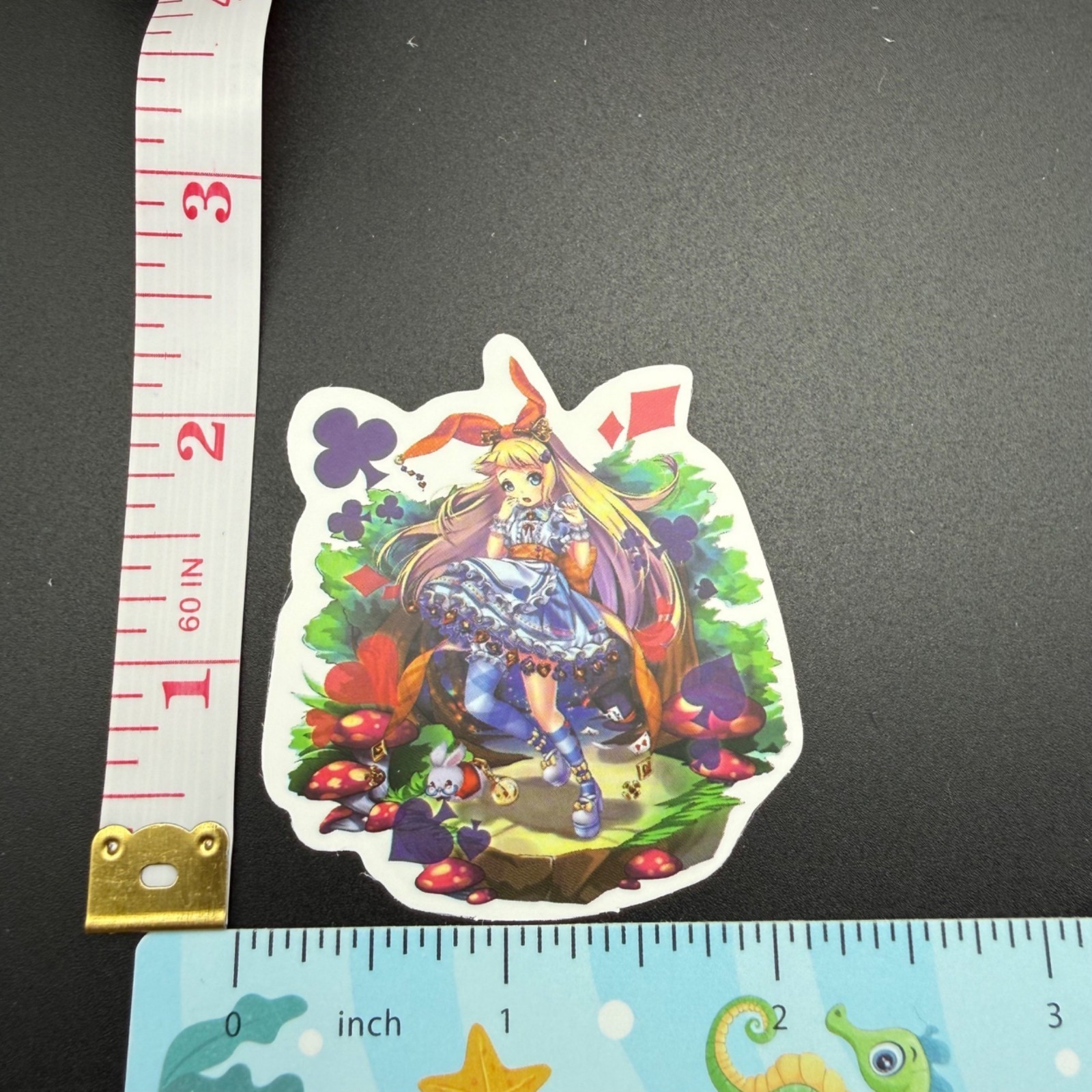 3 Stickers Disney Alice in Wonderland Anime Vinyl Decal Laptop Phone Bottle Book