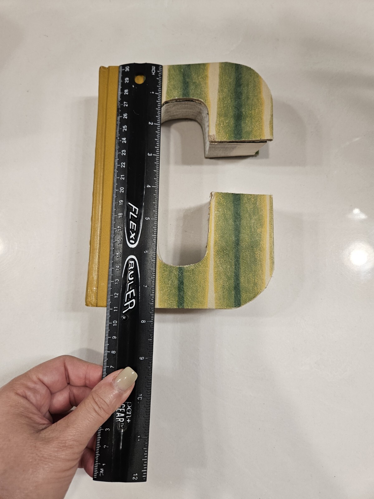 “C” Decor Letter: Cutout From A Book – Reader’s Digest Condensed Books –