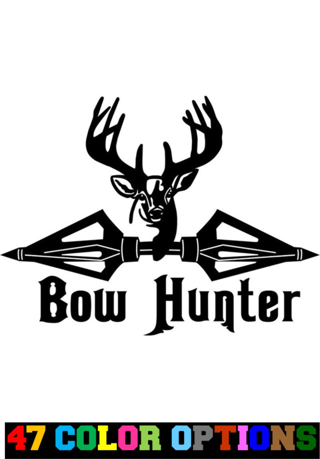 Vinyl Decal Truck Car Sticker Laptop – Hunt Fish Hunting Deer Bow Hunter