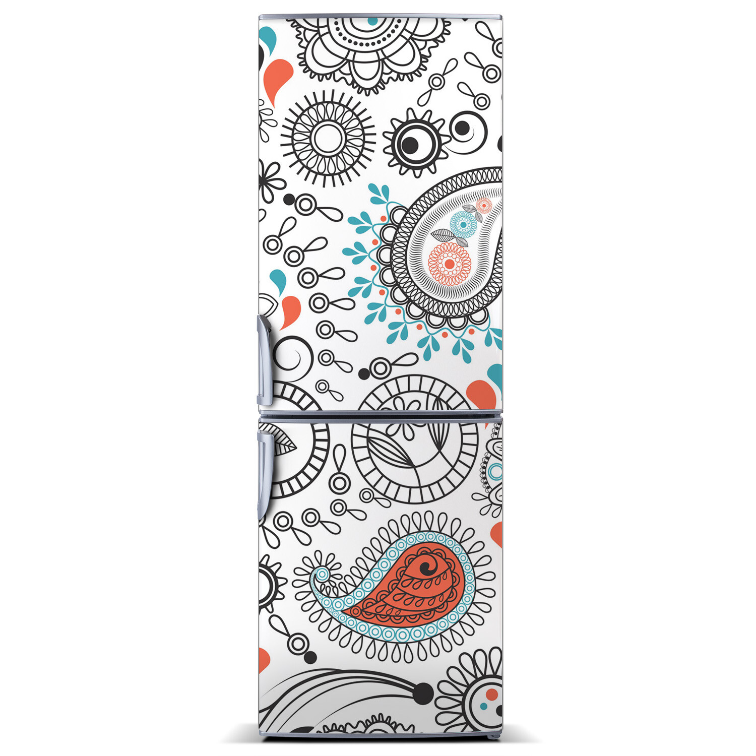 3D Refrigerator Wall Kitchen Removable Sticker Magnet Flowers Plants ornaments