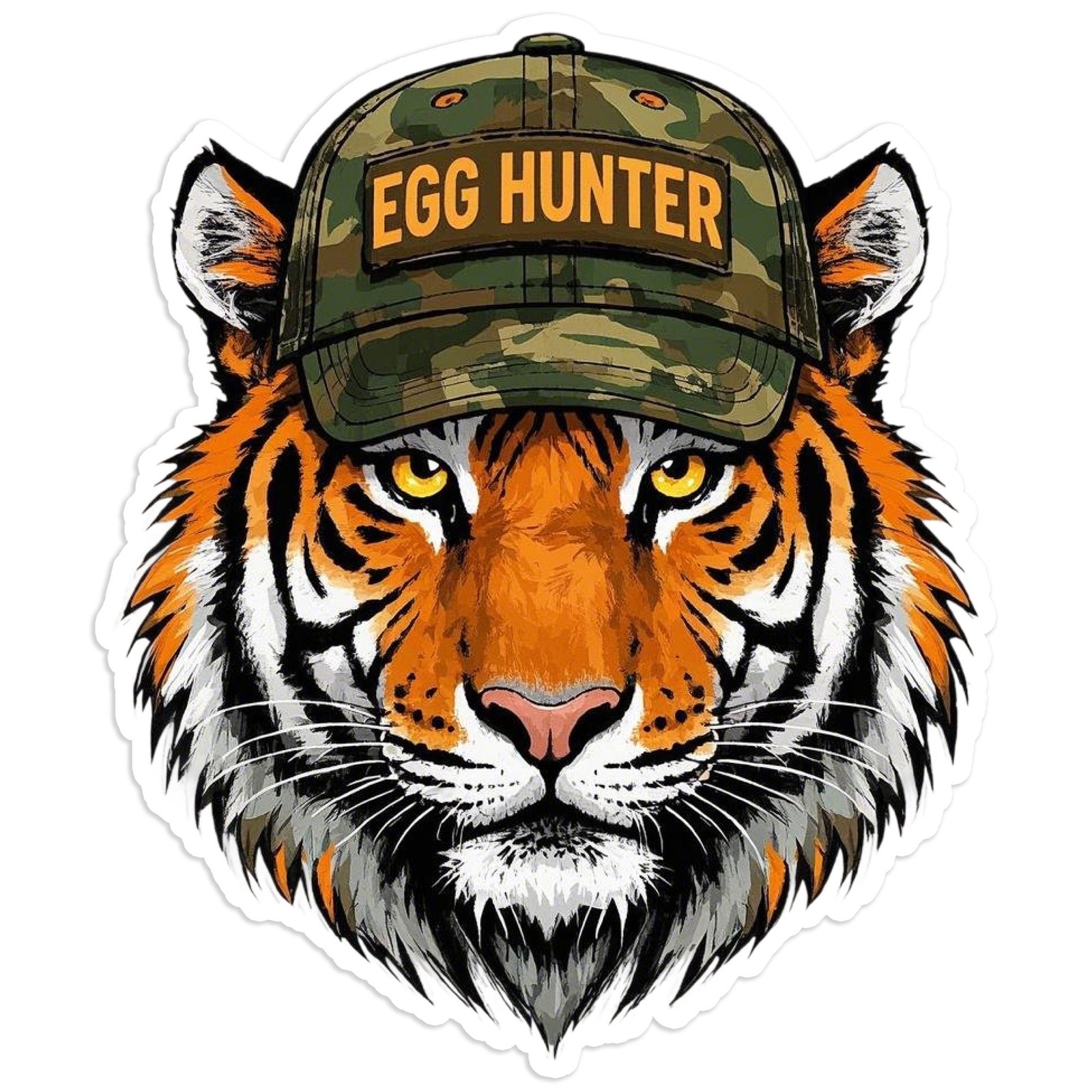 Tiger Head Portrait – Vinyl Decal Sticker – Car Window Laptop – #1654