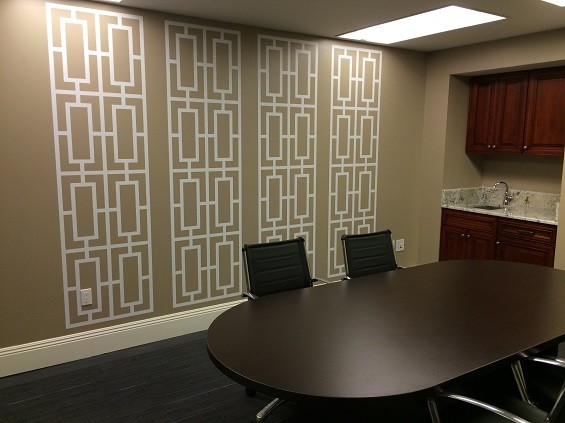 Geometric Wall Decal, Mid Century Modern Wall Decor, Retro Wall Decal, Rectangle