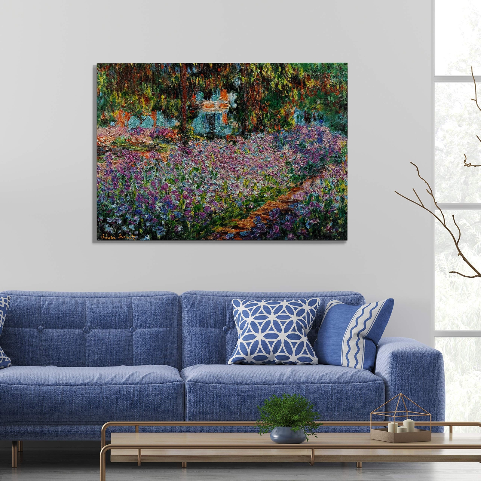 Irises in Monet's Garden, 1900 03 Canvas Prints Wrapped Gallery Wall Art | Re…