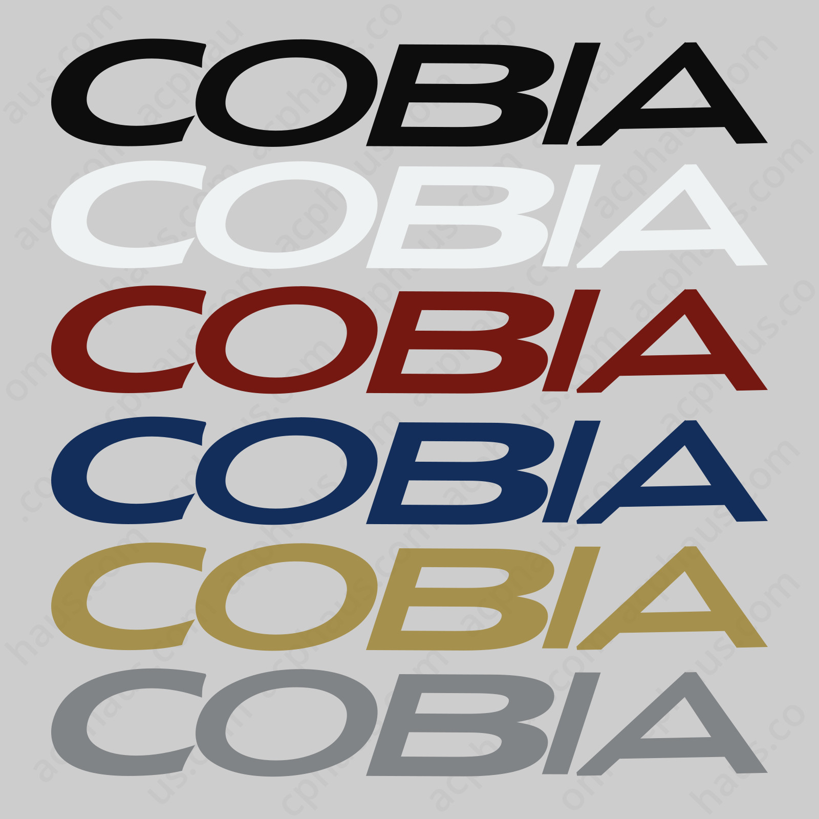 2 Pack COBIA Boat Decals 22.25"x3.36" Marine Vinyl Stickers (1 Color, 6 Opts)