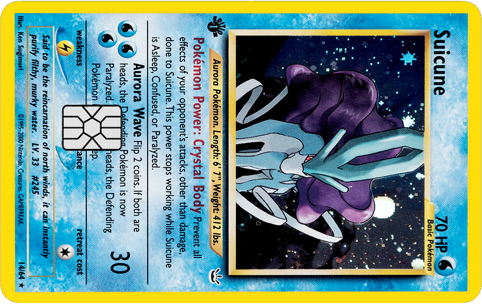 Pokémonster Card Collection Credit Card Skin / Wrap Decal Pre-Cut Sticker