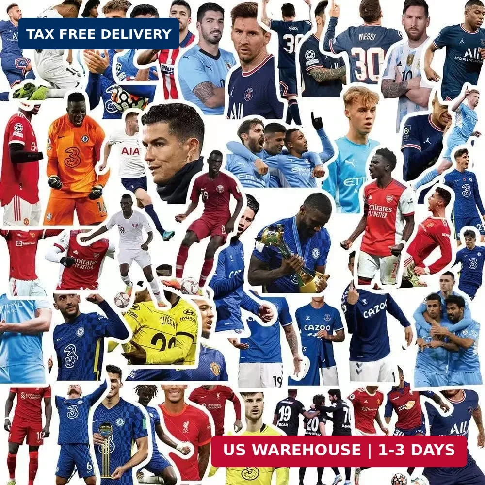 200 PCS World Cup Football Soccer Stickers Soccer Sports Stickers Vinyl Waterpro