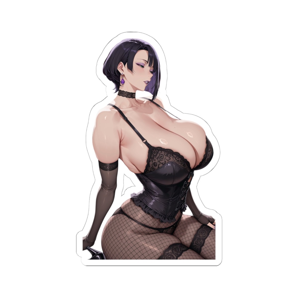 Cute Waifu Anime Sticker (FreeShipping$20+) Hot Ecchi Oppai Iroke