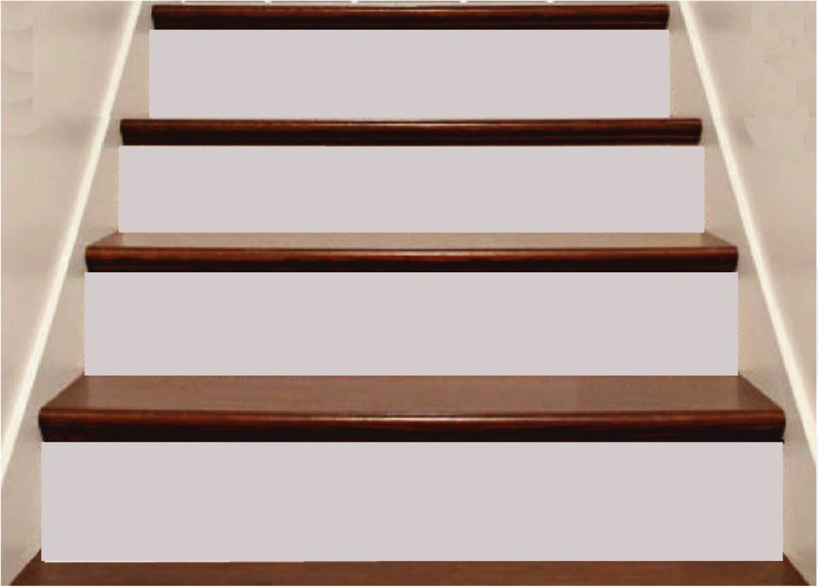 Eagle's View Stair Riser Stickers | Waterproof Peel and Stick Decals (Set of 5)