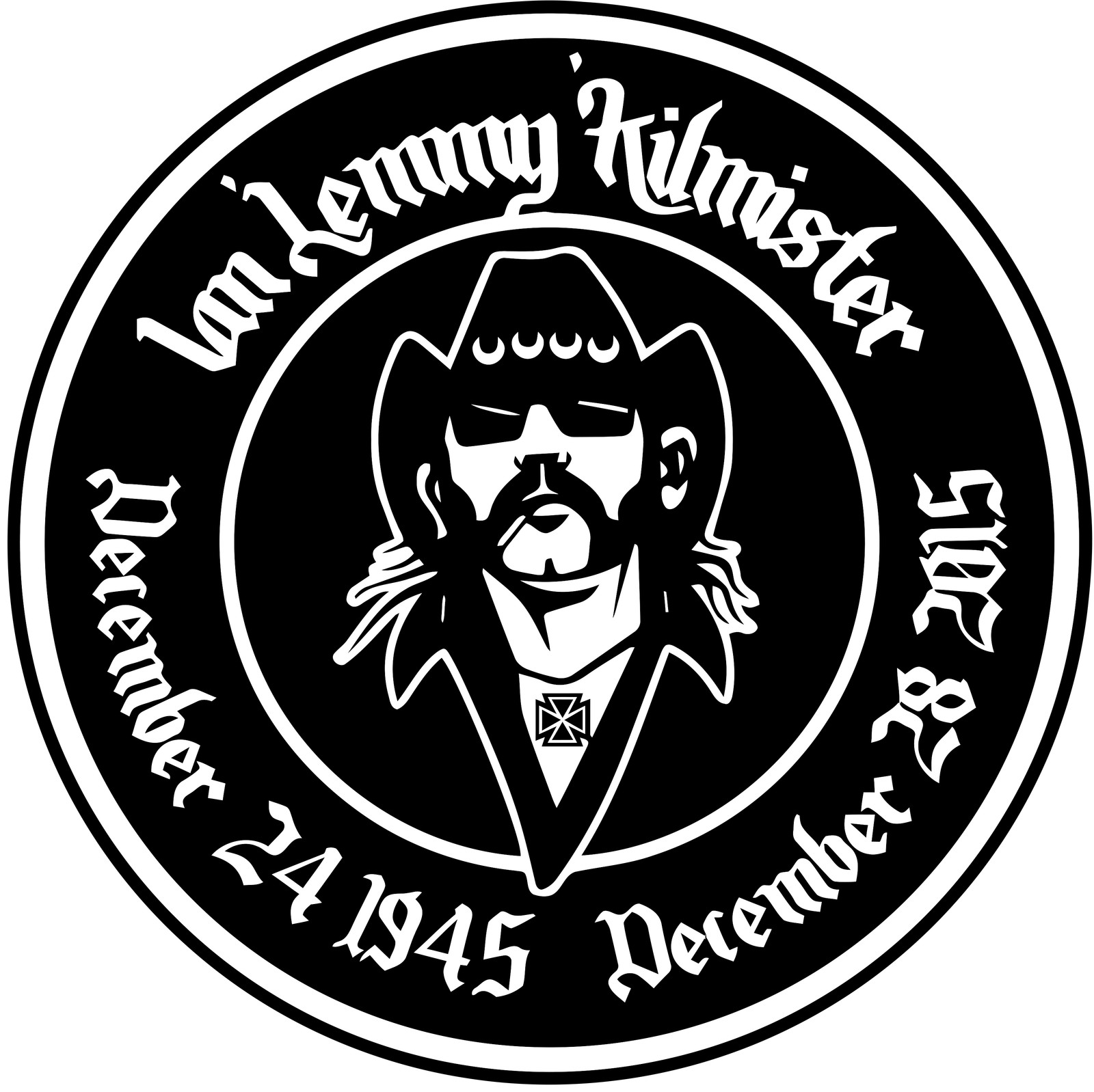Lemmy Memorial Sticker Motorhead L003S