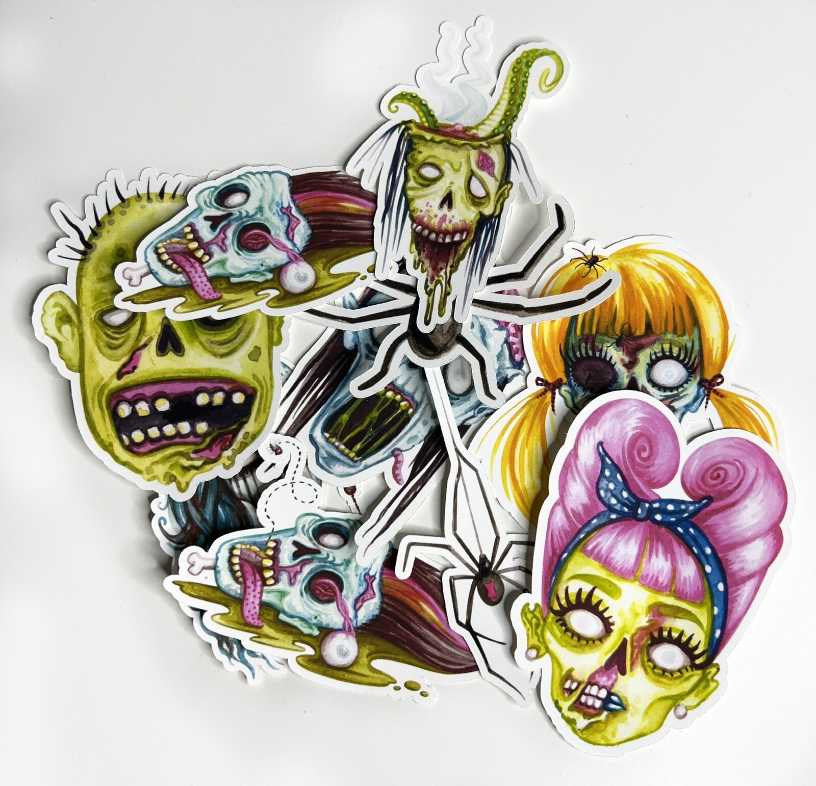 Zombie Stickers 3” Wide – Pack Of 10