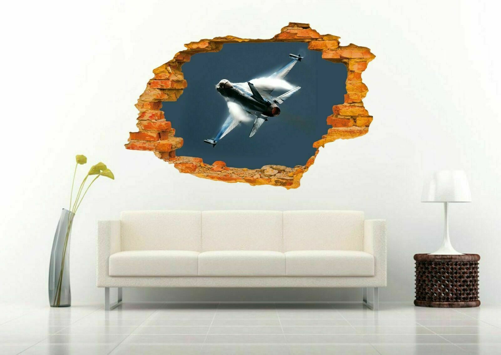 Military Aircrafts Air Force Jets Airplane 3D Wall Sticker Vinyl Decal Art Mural