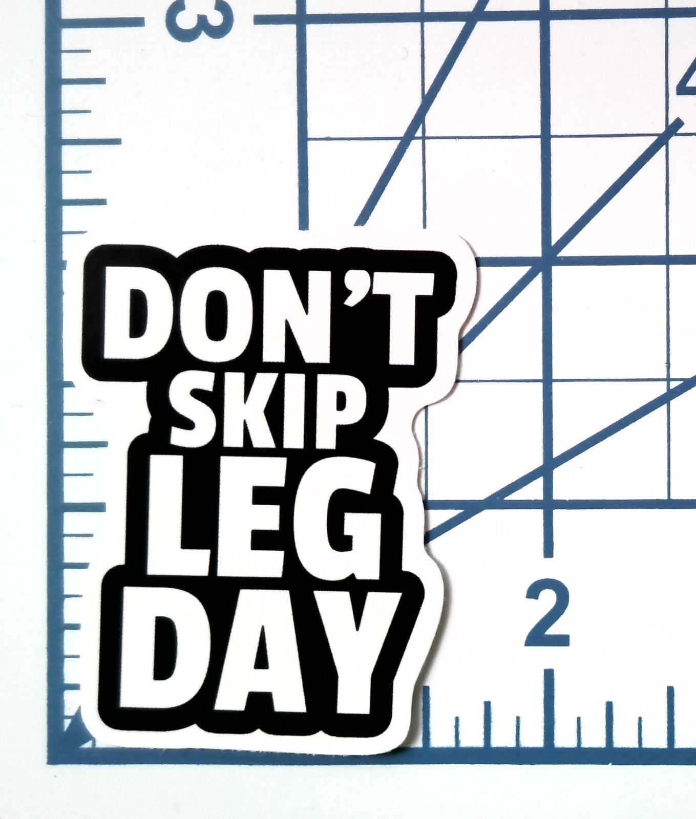 Don't Skip Leg Day Vinyl Sticker Gym Motivational Decal Workout Bottle Laptop