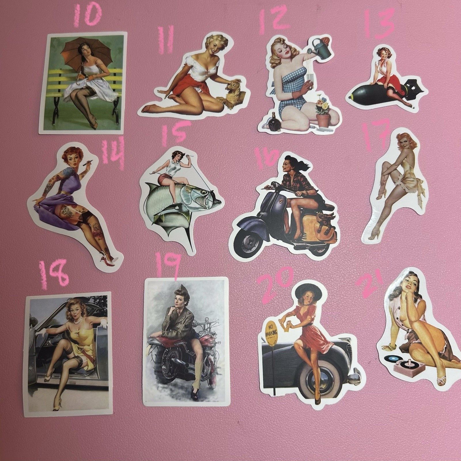 Pinup Girls And More Stickers