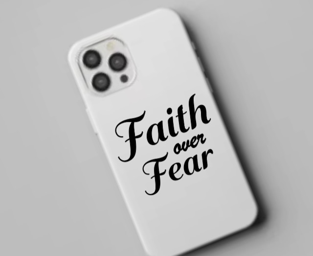 Faith Over Fear Vinyl Decal Bumper Sticker Car Truck Window Mirror Home Decor