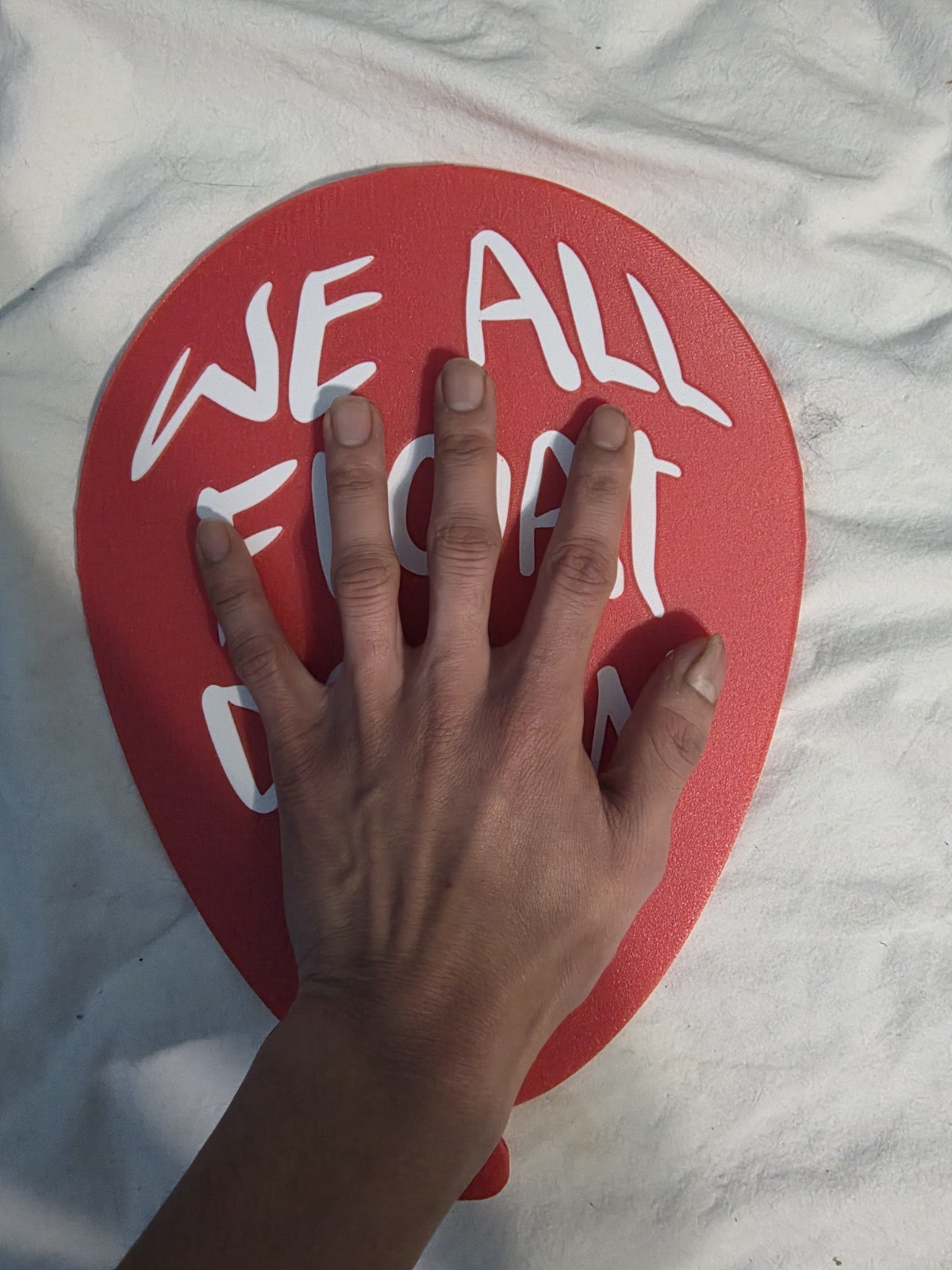 3D Printed It Red Balloon Wall Decoration