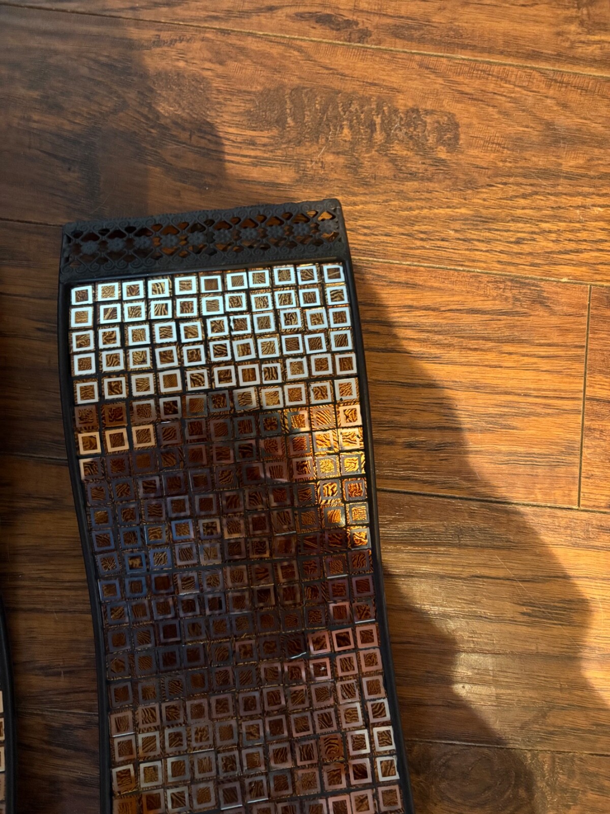 MOSAIC GLASS STYLE BRONZE WALL SCONCES-NEW