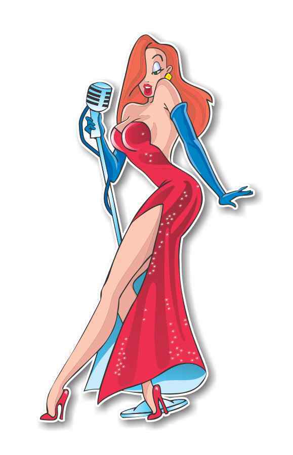 Jessica Rabbit Precision Cut Decal