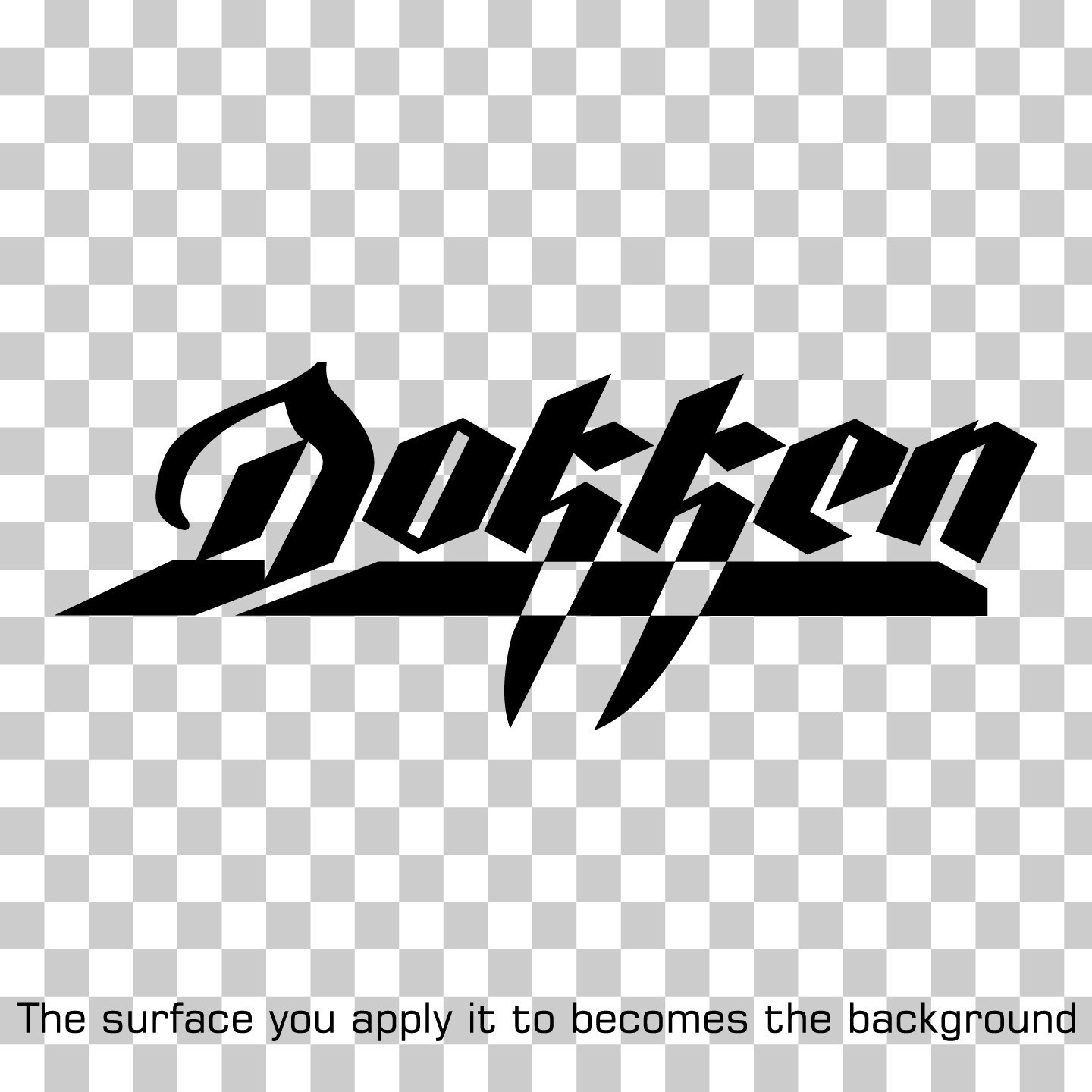 DOKKEN 10 INCH VINYL DECAL / STICKER