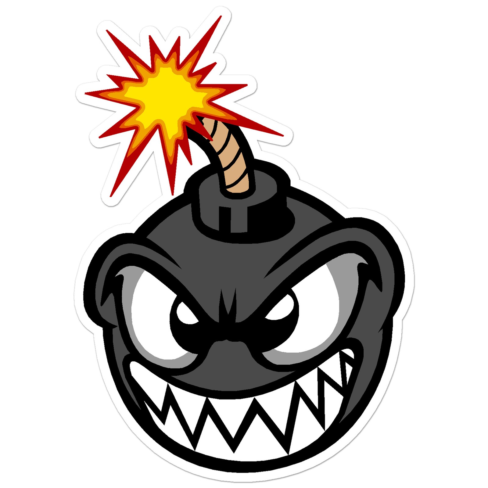 Cartoon Bomb – Vinyl Decal Sticker – Car Window Laptop – ebn9744