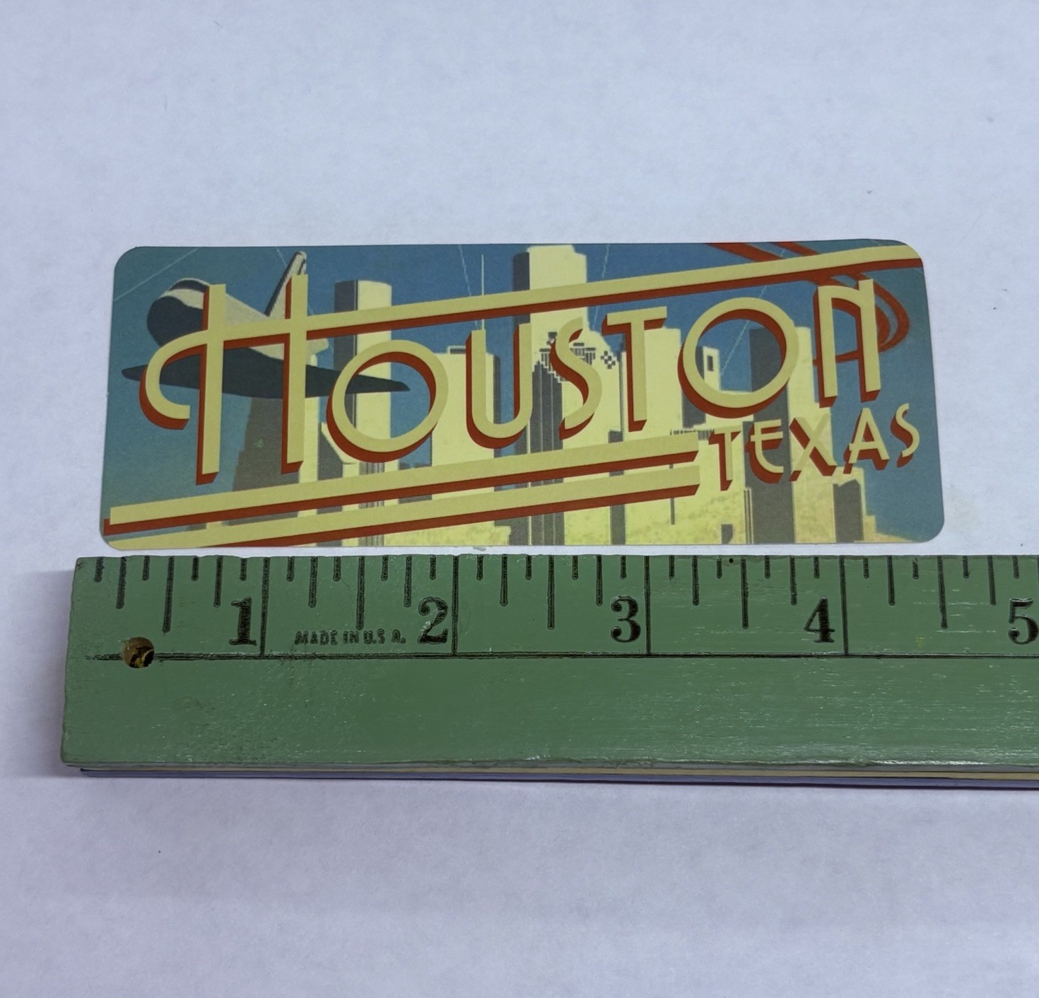 Houston Texas City Sticker Decal Vinyl USA Travel Souvenirs 4.75” Journal Art P2