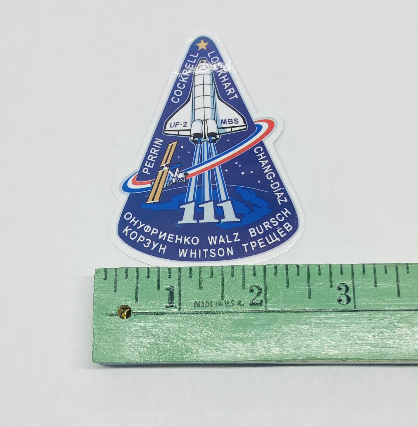 NASA Space Shuttle STS 111 Sticker Vinyl Decal Art Walz Whitson Bursch P1