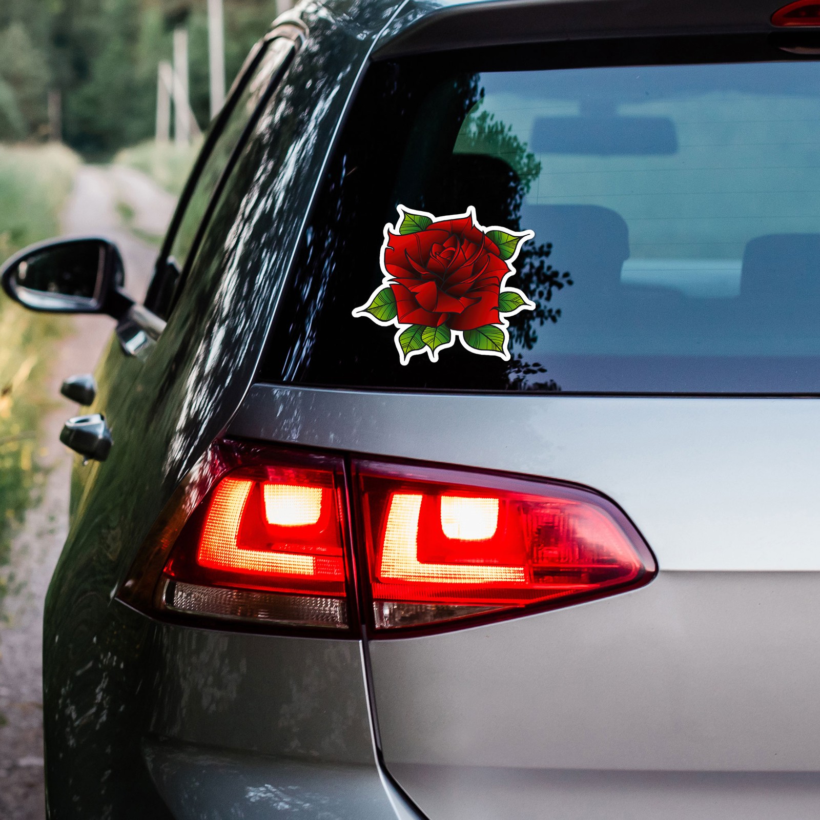 Red Rose – Vinyl Decal Sticker – Car Window Laptop – ebn9185