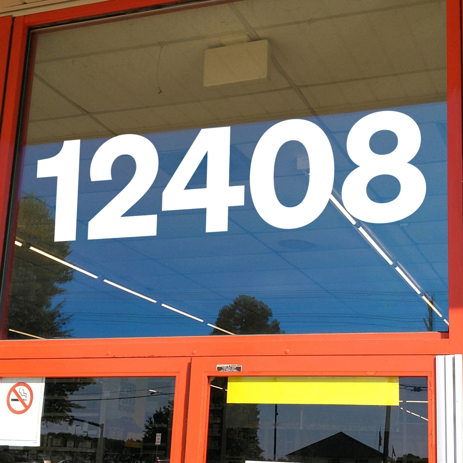 Sohne Bold Storefront Address Numbers Vinyl Sticker Decal for Business Window