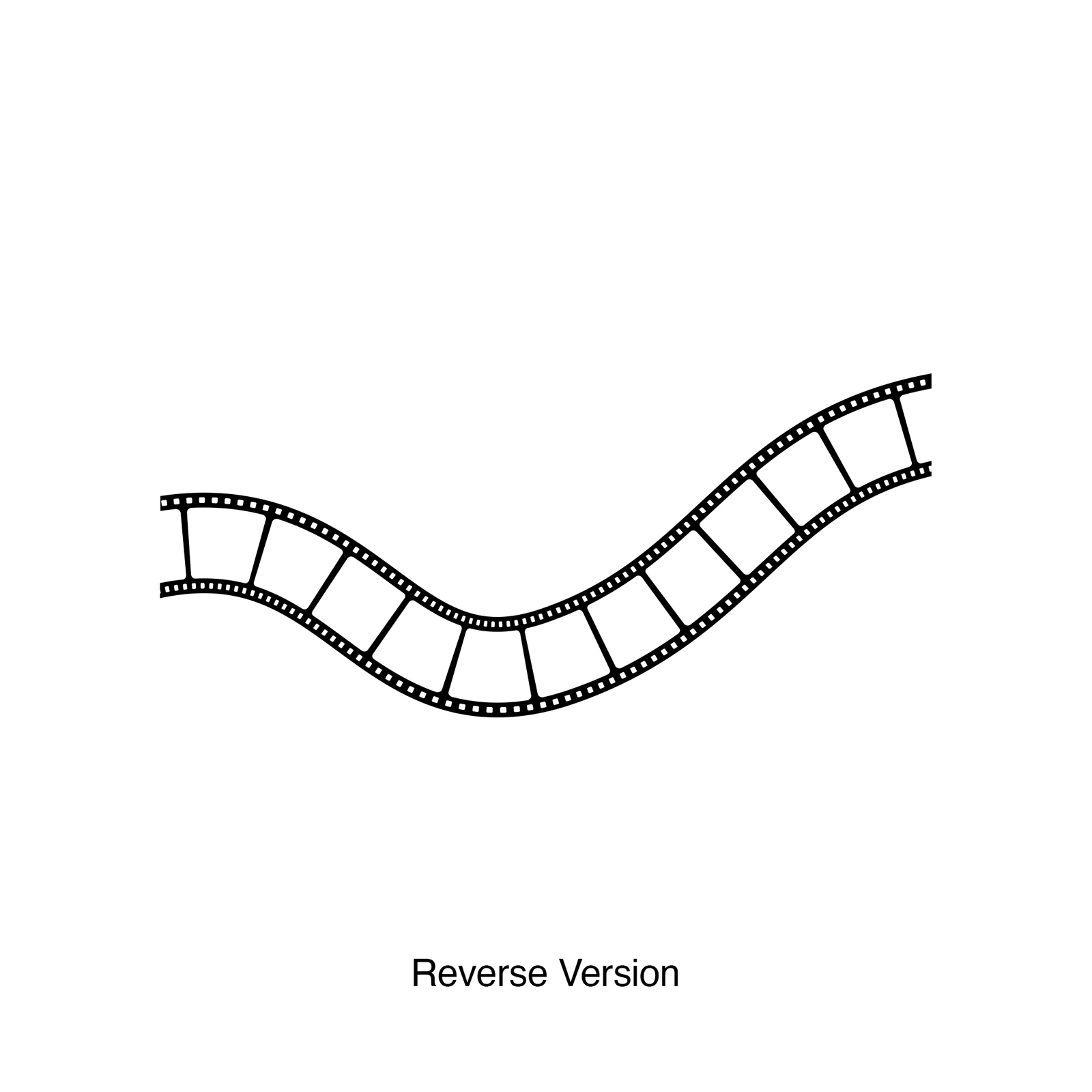 Wavy Film Strip Vinyl Wall Decal Sticker. Movie Theatre Theme Room Decor. #1200